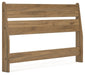 Deanlow - Full Panel Headboard - Honey