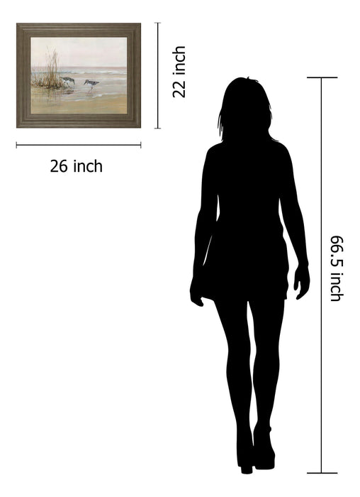 Early Risers I By Sally Swatland - Framed Print Wall Art - Beige