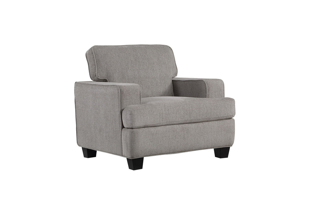 Contemporary Accent Chair - Gray - Wood