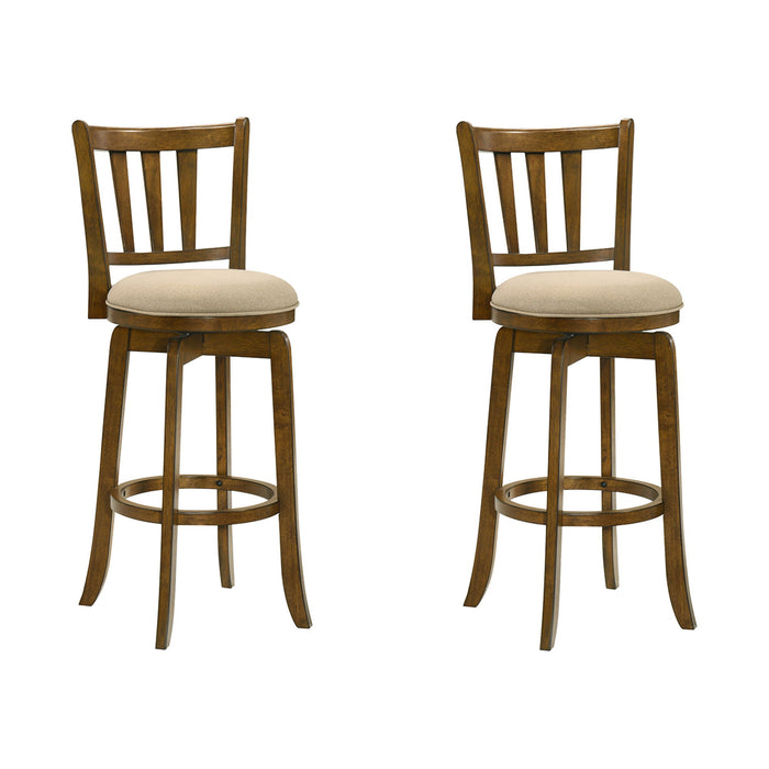 Wren - Modern Farmhouse Swivel Wood Bar Height Kitchen Bar Stool