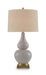 Weswick - Ceramic Table Lamp - Cream / Gold Finish