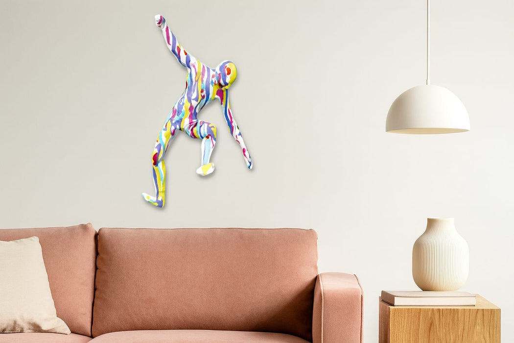 Dynamic Drizzle Figure - 6" x 12" Framed Wall Art