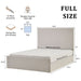 Lucas - Tall Headboard Upholstered Bed