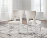 Chalanna - Dining Upholstered Side Chair (Set of 2) - White