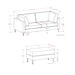 Ava - Mid Century Sofa With Ottoman Set
