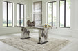 Jeshina - Dining Table - Dark Brown / Beige