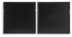 Dirkgrove - Wall Art Set (Set of 2) - Black / White / Brown