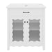 Modern Bathroom Vanity With Tempered Glass Doors