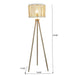 Brillo - 3 Legged Floor Lamp - Brown