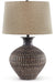 Magan - Metal Table Lamp  - Antique Bronze Finish