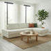 L-Shaped Modular Sofa With Double Layer Cushion