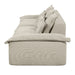 Jesse - Oversized Sofa With 6 Pillows - Beige Linen