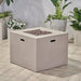 Outdoor Patio Square Gas Burning Concrete Fire Pit 40, 000 Btu