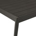Avila - Outdoor 79" Rectangular Slatted Aluminum Top Dining Table With Umbrella Hole - Dark Bronze