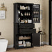 Storage Cabinet With Adjustable Shelves, 2 Drawers, Doors