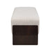 Bench With Thick Soft Cushions For 3 People - Brown / Beige