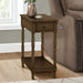 Accent End Table, 2 Tier, Storage Drawer, Traditional Stylish Design