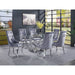 Dekel - Dining Table - Clear Glass Top & Stainless Steel