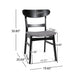Dining Chair With Upholstered Seat - Dark Gray