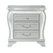 Aurelia - Nightstand With LED - Silver