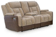Mixed Motion - Power Reclining Loveseat With Console / Adjustable Headrest