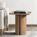 Sonoma - Square Pedestal Side Table - Antique Brown