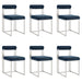 Anastasia - Dining Room Chair Set With Brushed Silver Frame