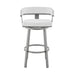 Cohen - Swivel Bar Stool - Silver Finish