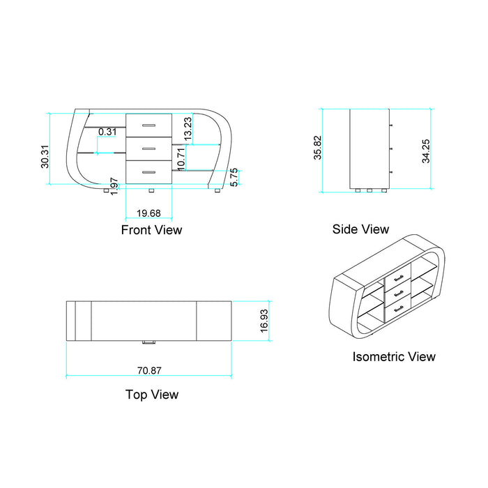 Tony - Buffet - Brown