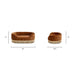 Monroe - Dog Sofa Bed - Burnt Orange