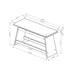Jasmine - Bar Bench - Gray