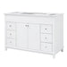 Bathroom Vanity Cabinet Only, 6 Soft Close Drawers & Double Doors - White