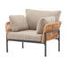 Rope Lounge Chair With Cushions For Modern Spaces