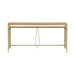 Santorini - 72" Rectangle Wood Console Table - Natural / Brando Brass