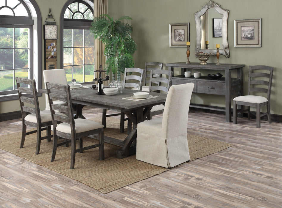 Dining Table With Butterfly Leaf - Gray