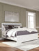 Maeling - King Upholstered Panel Bed - White