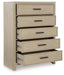 Calmoro - Five Drawer Chest - Gray