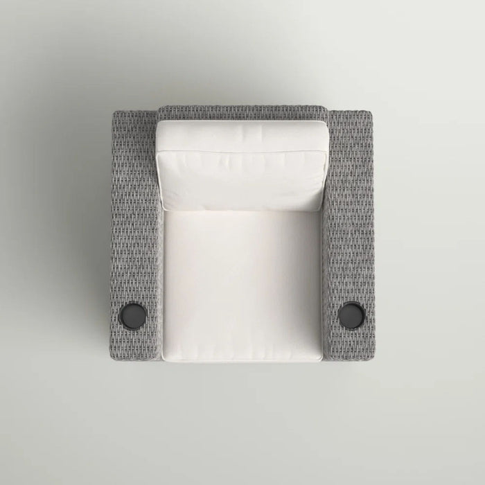 Elegant Patio Chair With Cushions - Gray