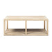 Ellis - Open Frame Coffee Table With Lower Shelf - Natural