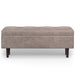 Shay - Large Square Coffee Table Storage Ottoman Mid-Century Style