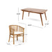 Outdoor 6 Seater Dining Set With Cushins - Cream