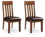 Ralene - Dining UPH Side Chair (Set of 2) - Medium Brown