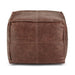 Sheffield - Handcrafted Square Pouf