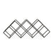 Modern Industrial Tabletop Wine Rack With 7 Bottle Holders - Black