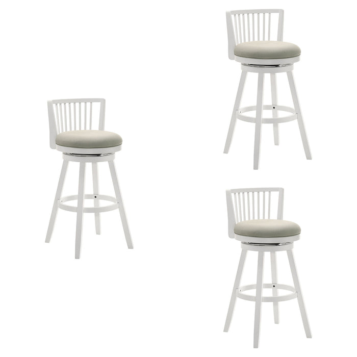 Harper - 26" Amber Glow Counter Height Rubberwood Swivel Barstool