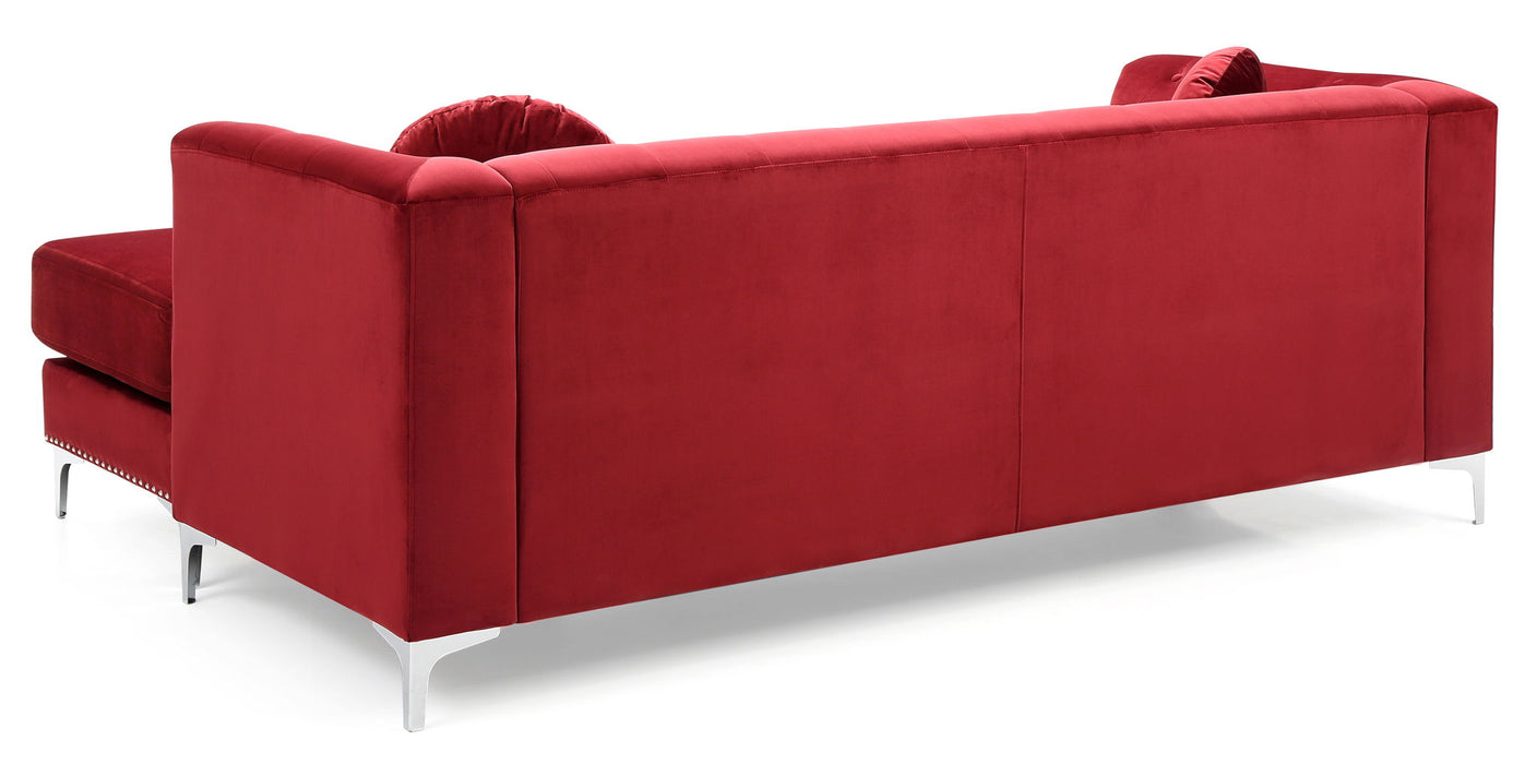 Soft Velvety Micro Suede Sofa Chaise