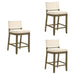 Yaneli - Contemporary Natural Wood Counter Height Kitchen Bar Stool
