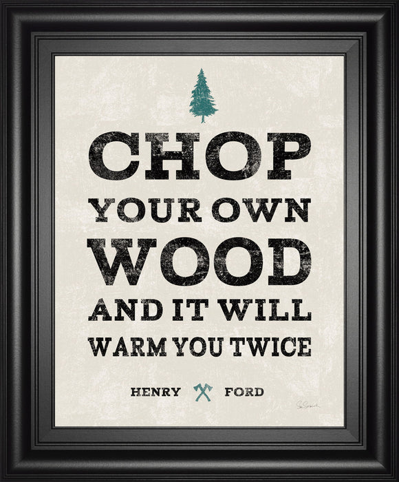 Cabin Life II By Sue Schlabach - Framed Print Wall Art - Pearl Silver