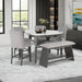 Jasmine - Bar Bench - Gray