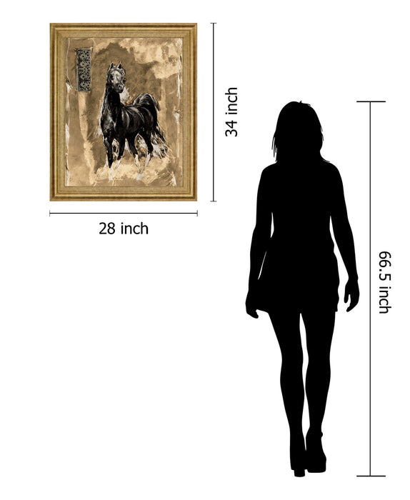 Ebony Grace - 28" x 34" Framed Wall Art